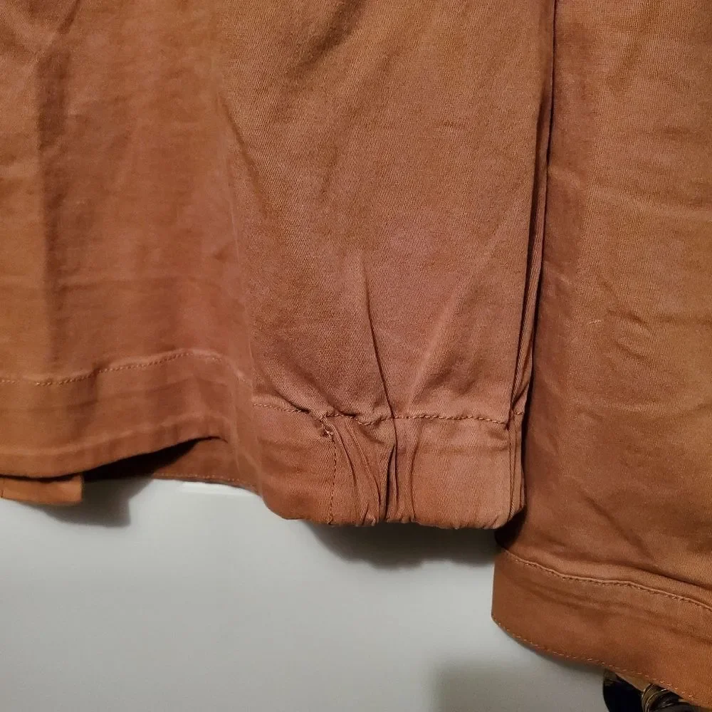 SANCTUARY 4 Pocket Jacket Oversized Terra Cotta Shacket Size Medium - Picture 4 of 5
